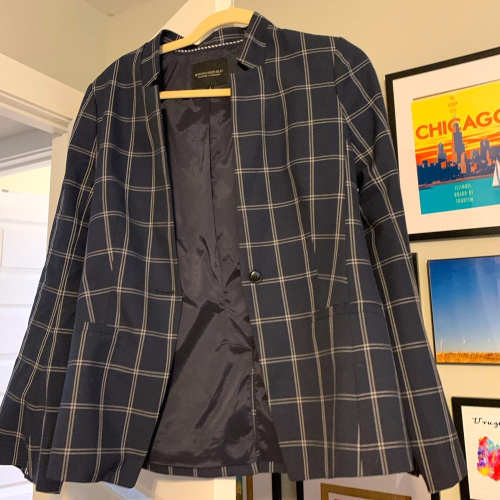 Banana Republic striped blazer